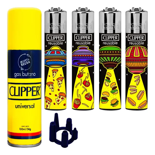 Encendedor Recargable Butano Variado Clipper Colección