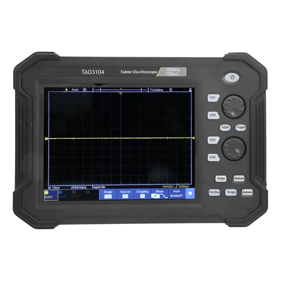 Osciloscópio De 100 Mhz Tao3104 Com Tela De Toque Lcd Digita