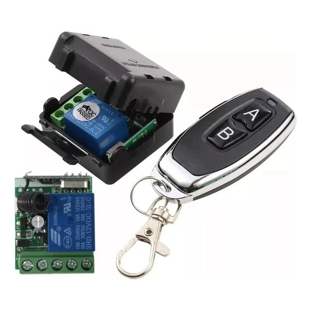 Módulo Rf 1 Relé Inalámbrico Control Remoto 12v 433mhz