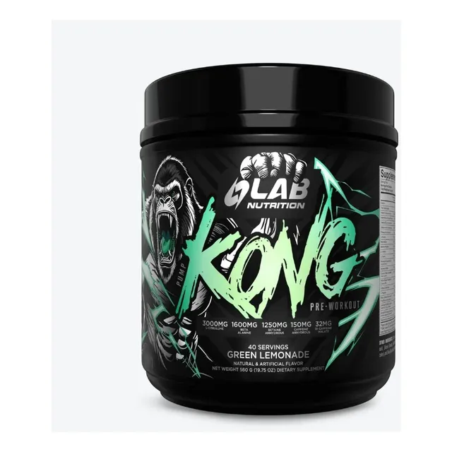 Lab Nutrition Pump Kong Pre Entreno En Polvo 560g Sabor Green Lemonade
