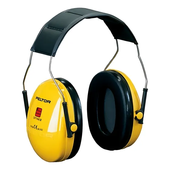 Protector auditivo 3m Peltor Optime 1 vincha color amarillo