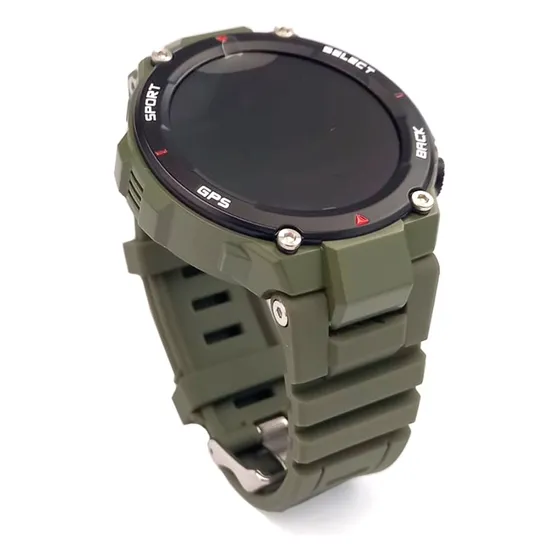 Smartwatch Reloj Smart Xion Pantalla 1.3 Color de la caja Negro Color de la malla Verde Diseño de la malla Deportivo