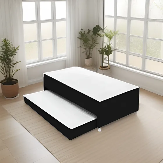 Cama Tarima Nido 120cm Colchones Incorporados Semidoble
