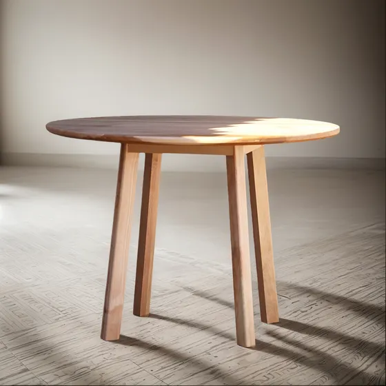 Mesa Redonda Itnas Madera 110 Cm Diámetro Lenga Austral