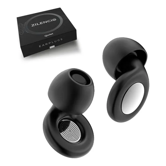 Earplugs Quiet Tapones Canceladores De Sonido Impermeables Negro