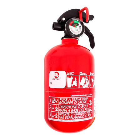 Extintor Incêndio Curto Pó 1kg Abc 4 C/válv Plástica 5 Anos Extintor Incêndio Curto Pó 1kg Abc 4 C/válv Plástica 5 Anos