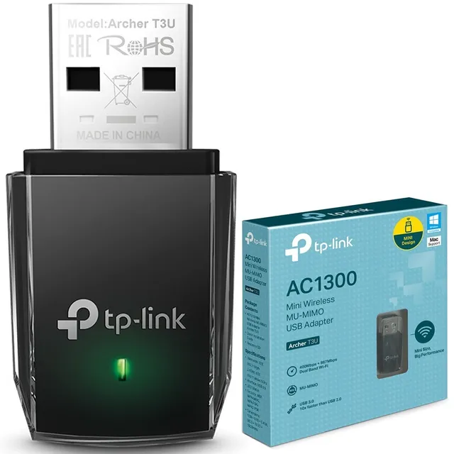 Adaptador Red Inalambrica Usb Tp-link Archer T3u Banda Dual