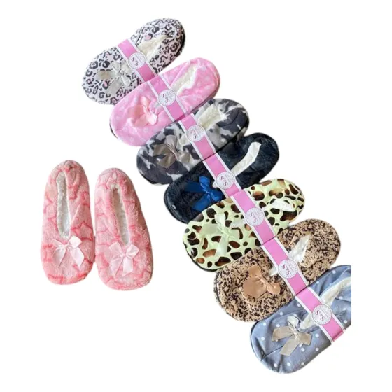 Pantuflas Para Damas Con Antiresbalante ( 3 Pares )