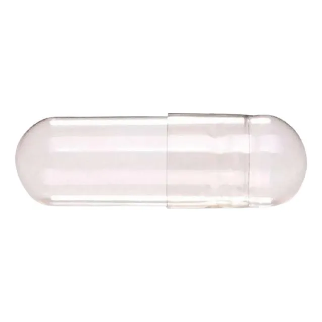 2.000 Capsulas De Gelatina Vegetal N°0, Transparentes.