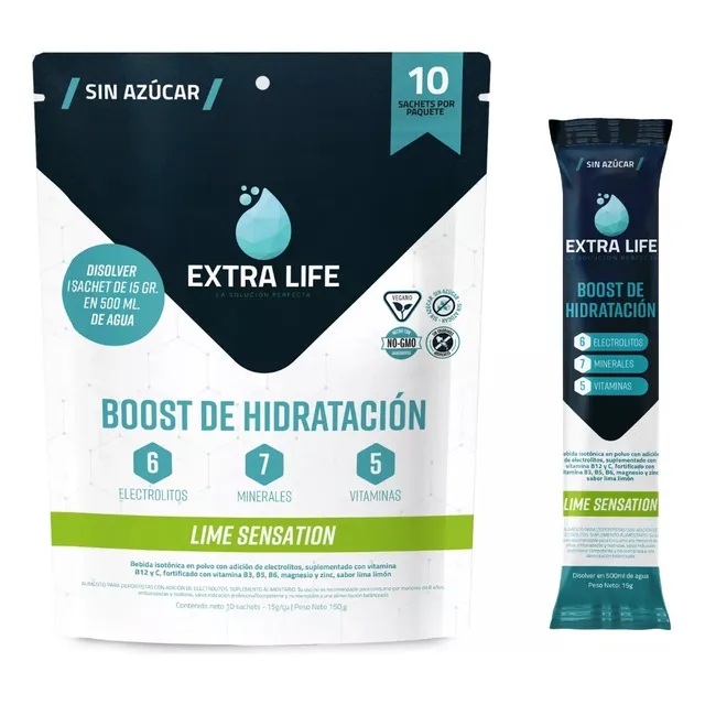 Boost De Hidratación Extra Life 10 Sachets
