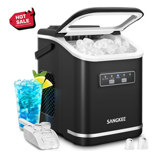 Sangkee Máquina De Hacer Hielo Portátil 12kg/24h 9 Cubos En 6-8 Minutos Autolimpiante 2 Tamaños + Canasta Y Cuchara Ideal Para Cocina/camping ¡envío Gratis! Sangkee Máquina De Hacer Hielo Portátil 12kg/24h 9 Cubos En 6-8 Minutos Autolimpiante 2 Tamaños + Canasta Y Cuchara Ideal Para Cocina/camping ¡envío Gratis!