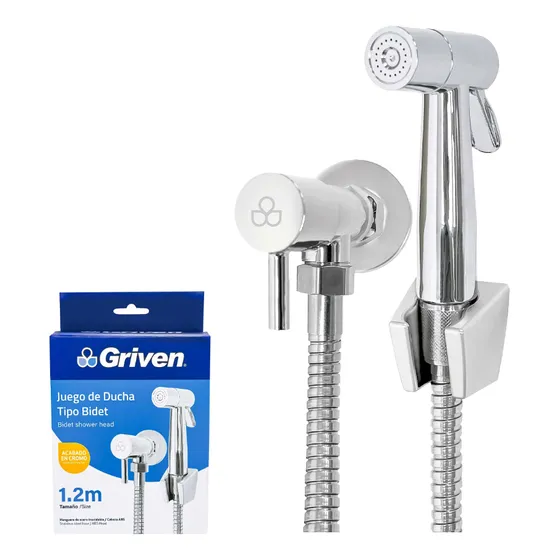 Ducha Teléfono Tipo Bidet / Cromado / Con Llave / Griven