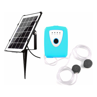 Bomba De Ar Solar Com Tubo Duplo E Pedra Para Oxigenação De Bomba De Ar Solar Com Tubo Duplo E Pedra Para Oxigenação De