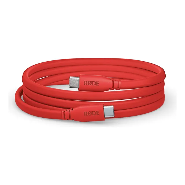 Cable Rode Sc17 Usb-c A Usb-c De Alta Velocidad, 1,5 M, Rojo
