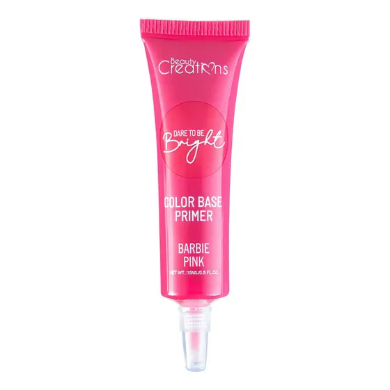 Primer Base De Color Para Sombras Marca Beauty Creations® Tono Del Primer Barbie Pink