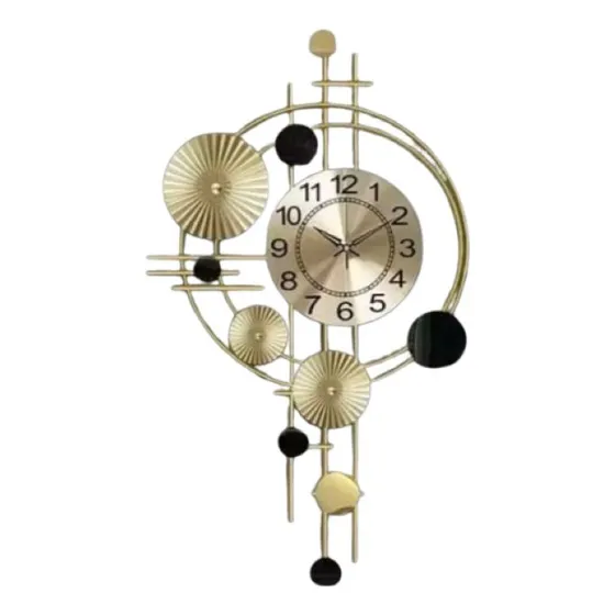 Reloj Metálico De Muro Pared Diseño Elegante