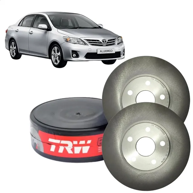 Par Disco Freio Dianteiro Trw Corolla 1.8 2.0 16v