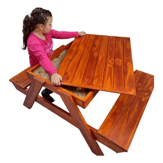 Mesa Arenera Infantil De Madera 
