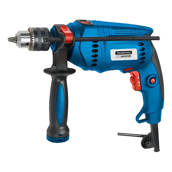 Taladro Percutor Tramontina 600w 1/2 Velocidad Variable Color Azul