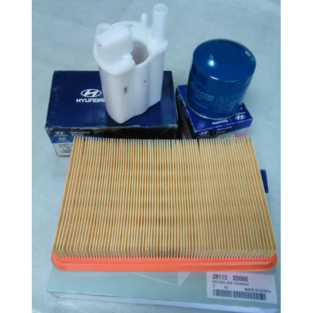 Kit Filtros Gasolina Aceite Aire Motor  Elantra 2002 2011