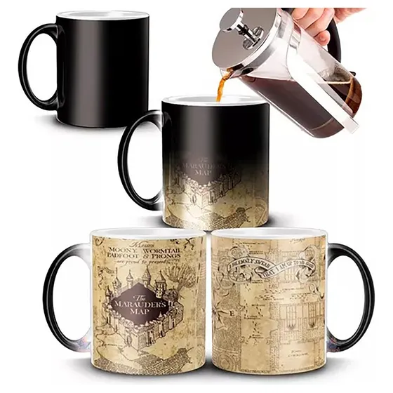 Mug Mágico Mapa Merodeador Harry Potter Taza Magica 
