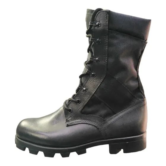 Bota Táctica Cuero Y Lona Tipo Jungla De Combate