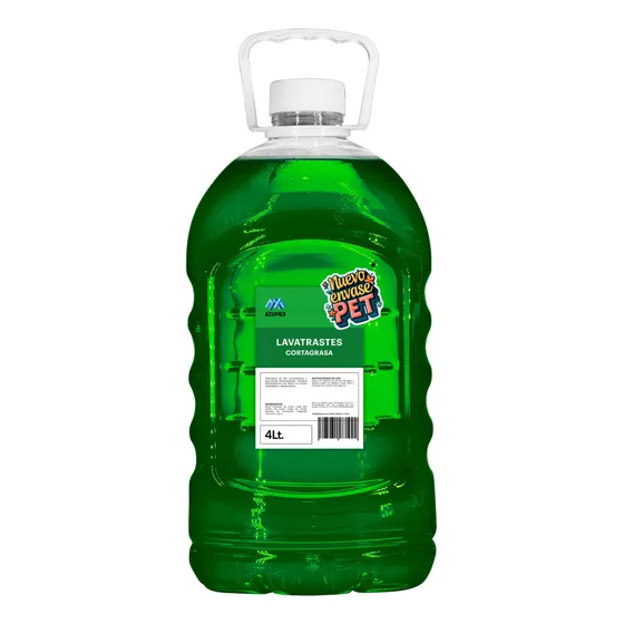4 Lt Lavatrastes Liquido Cortagrasa Limón