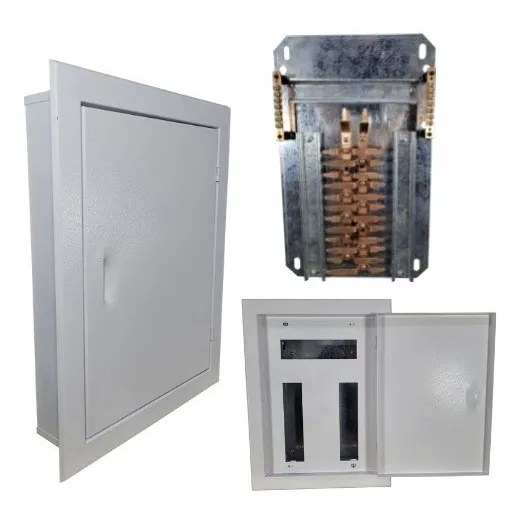 Quadro Bifásico 24c Disjuntor Din Barramento 100a Embutir