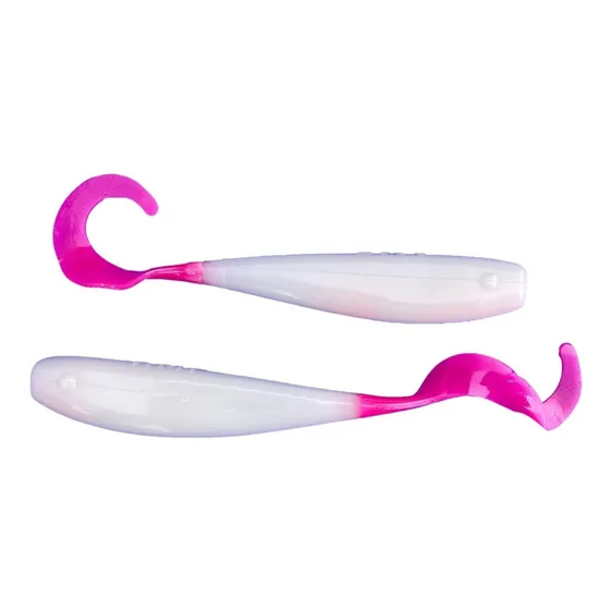 Señuelo Gomas Am Fishing 4 Pulgadas 8 Pack Para Pesca Color Pink Colada