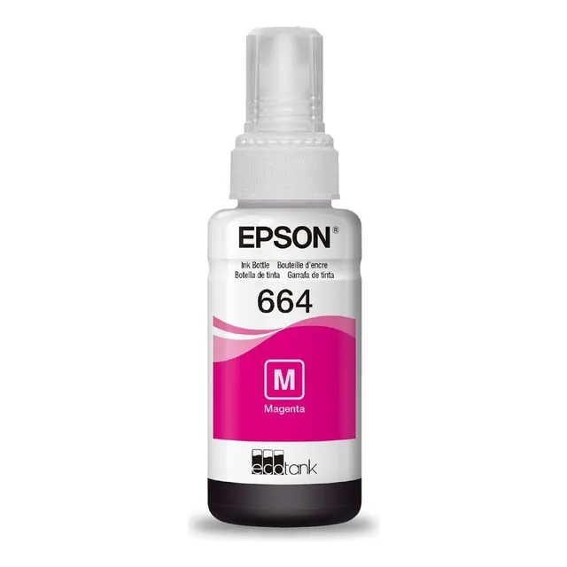 Tinta Epson T664 L310 L380 L375 L395 L575 L1300 Magenta
