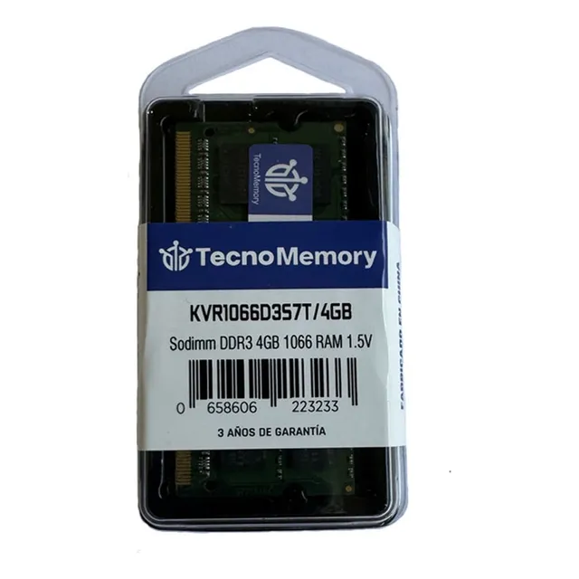 Memoria Ram Tecnomemory Ddr3 4gb 1066mhz Kvr1066d3s7t/4gb