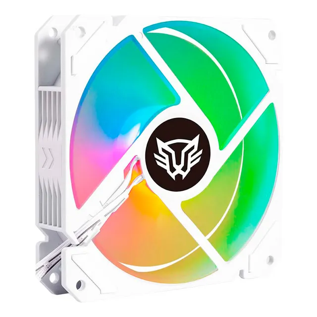 Ventilador  Balam Rush Br-938051 Rgb 120mm Blanco