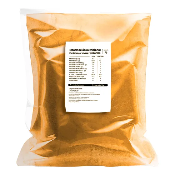 Curcuma En Polvo 1 Kg Andina Grains