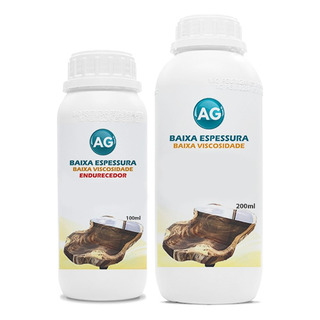 Resina Epoxi Baixa Espessura Baixa Viscosidade Ag 300g Resina Epoxi Baixa Espessura Baixa Viscosidade Ag 300g