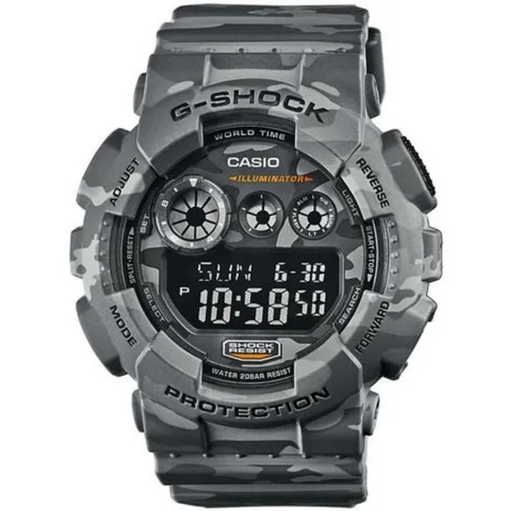 Reloj Casio G Shock Gd 120cm Camuflaje Gris Cronometro