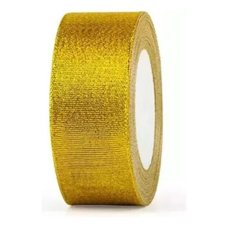 Listón De Organza Metalizada 30mm Ancho Por 23 Mts Largo Listón De Organza Metalizada 30mm Ancho Por 23 Mts Largo