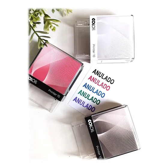 Sello Anulado Personalizado Colop C10 G7 27x10mm Con Tapa 