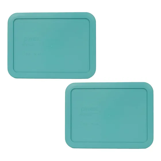 Paquete Pyrex - 2 Artículos: 7210-pc Tapas Rectangulares De 