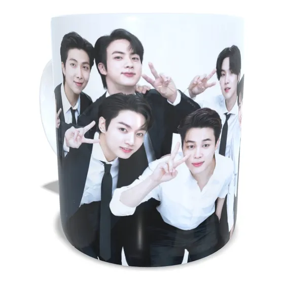 Mugs Personalizados Miembros Bts Pocillos Vasos Kpop