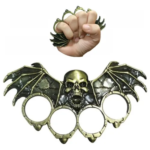 Manopla Calavera Defensa Personal Puño Americano 