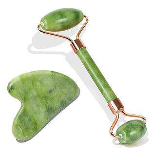 Jade Roller & Gua Sha, Rodillo Facial, Belleza Facial Jade Roller & Gua Sha, Rodillo Facial, Belleza Facial