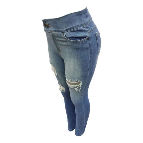 Pantalon Jean De Dama Corte Alto 