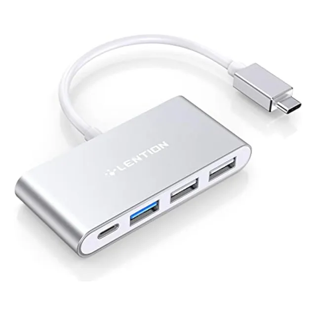 Hub Usb-c 4-en-1 De Lention Con Puertos Tipo C,