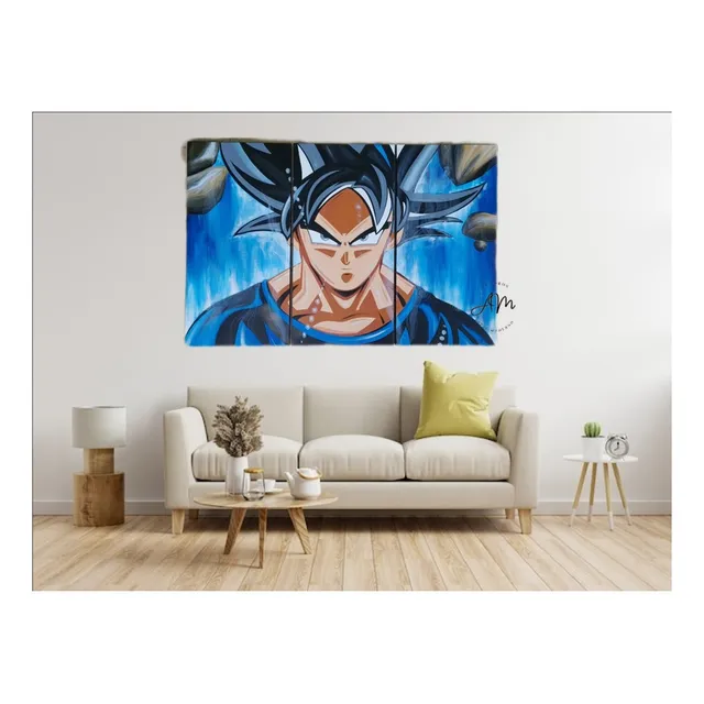 Cuadros Dragon Ball Z, Goku Vegeta Pintados Lienzo/ Acrilico