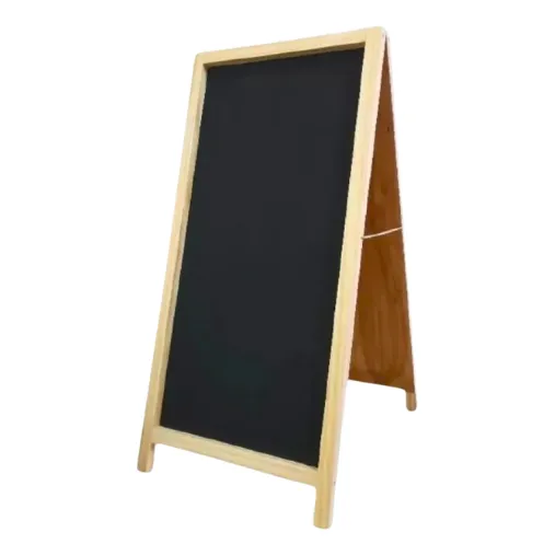 Pizarron Pizarra Doble Hoja Negra De Pie 115 X 55 Reforzada