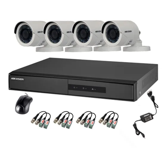 Kit Camaras Seguridad Hikvision 8ch + 4 Cam Full Hd Matko