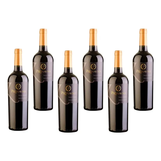 Pack X6 Vino Pizzorno Tannat Reserva 2017 Febo