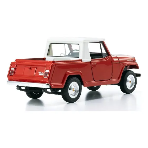 Miniatura Jeep Jeepster Commando 1967 1:24 Welly Vermelho