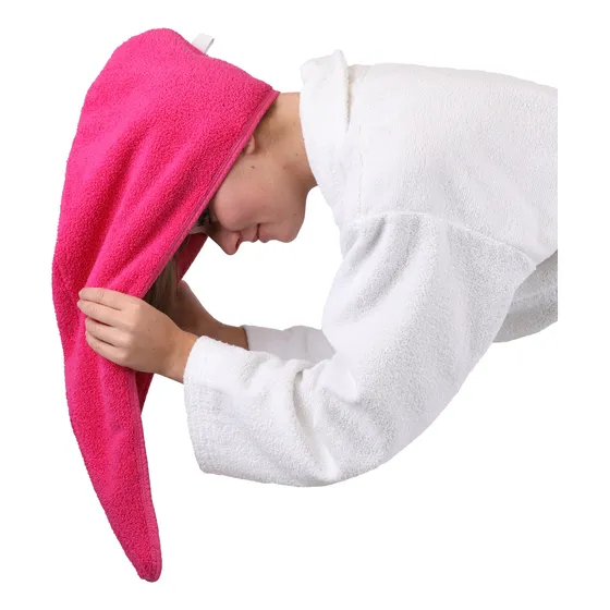 Toalla De Microfibra Tipo Turbante - 12 Unidades 