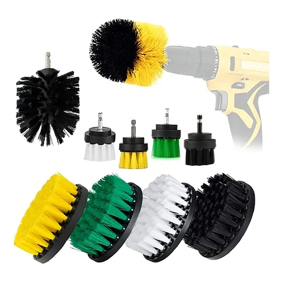 Cepillos De Limpieza Para Taladro Set X10 Auto Hogar Tapiz